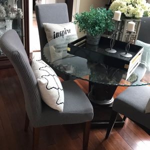 Set of two chair covers